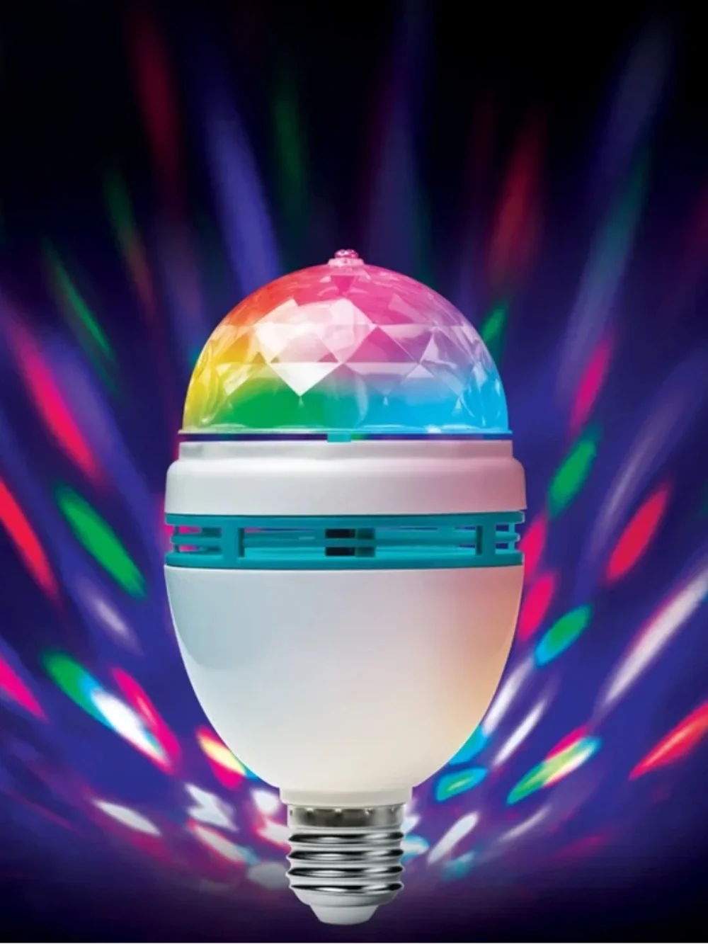 MERKURY INNOVATIONS 🪩DISCO PARTY🪩 LED SELF-ROTATING MULTI LIGHT BULBS 🌟BNIB🌟